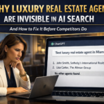 Luxury real estate agent checking ChatGPT search results, exploring why luxury real estate agents are not appearing in AI recommendations, with a focus on improving visibility and ranking strategies.